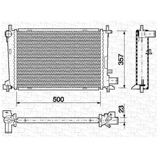 350213711000 - Radiator, engine cooling 