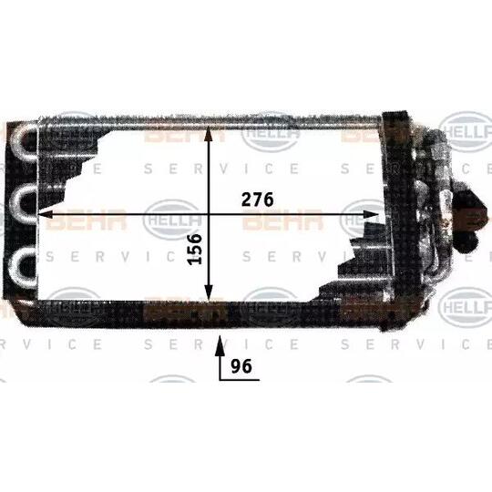 8FV 351 210-221 - Evaporator, air conditioning 
