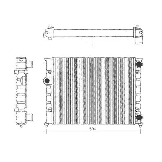 350213104200 - Radiator, engine cooling 