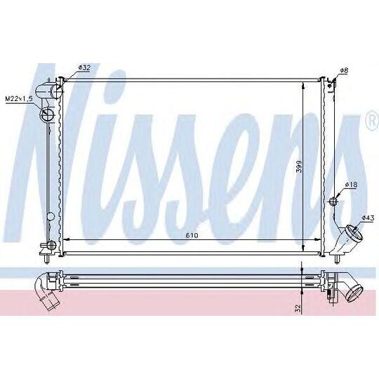 61339A - Radiator, engine cooling 