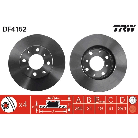 DF4152 - Brake Disc 