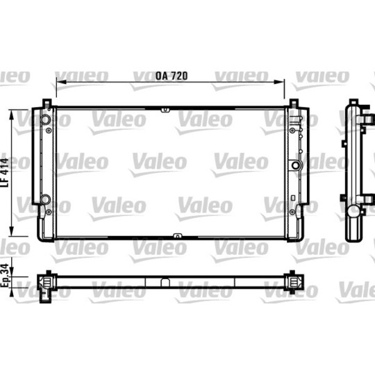 731616 - Radiaator, mootorijahutus 