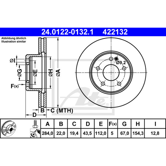 24.0122-0132.1 - Brake Disc 