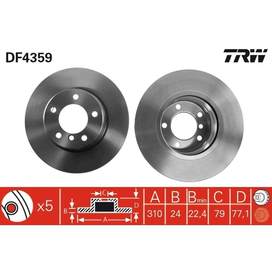 DF4359 - Brake Disc 