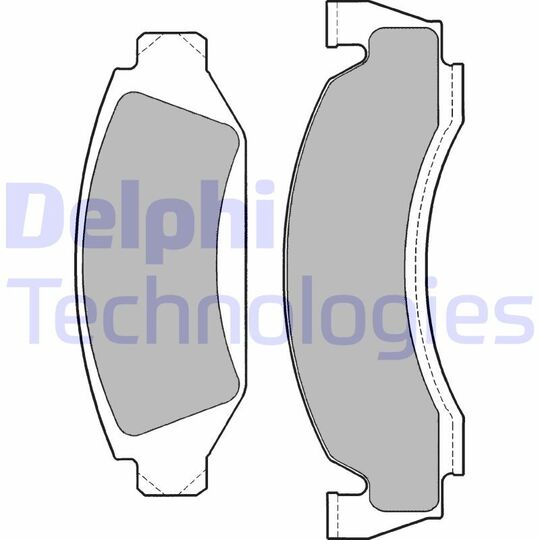 LP1169 - Brake Pad Set, disc brake 