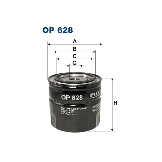 OP 628 - Oil filter 