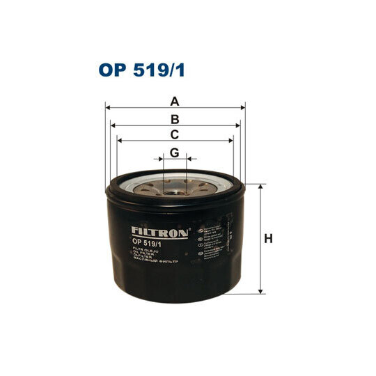 OP 519/1 - Oil filter 