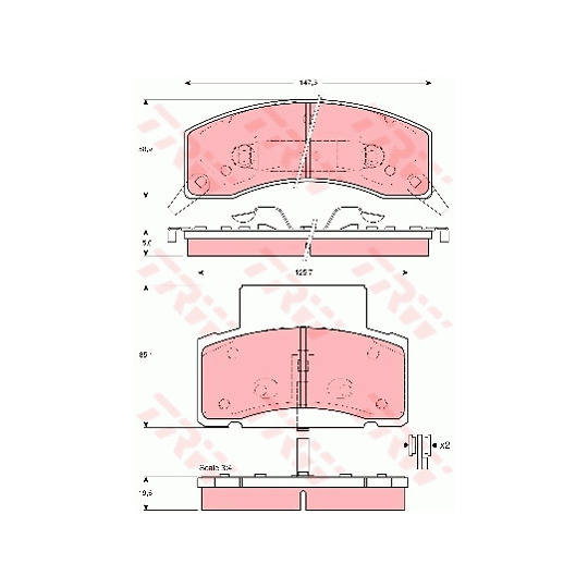 GDB4066 - Brake Pad Set, disc brake 