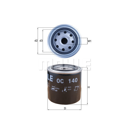 OC 140 - Oil filter 
