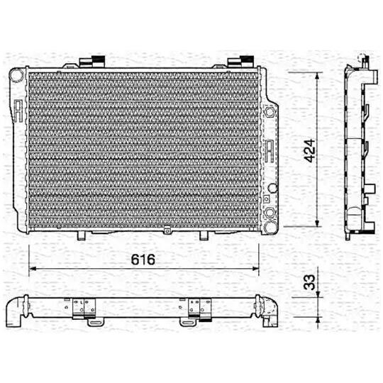 350213742000 - Radiaator, mootorijahutus 