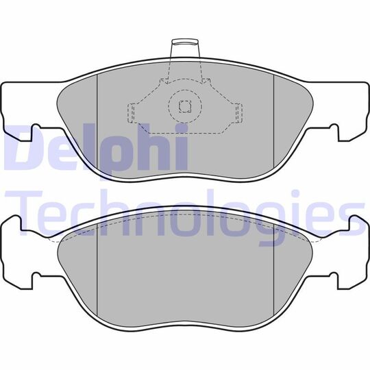 LP1734 - Brake Pad Set, disc brake 