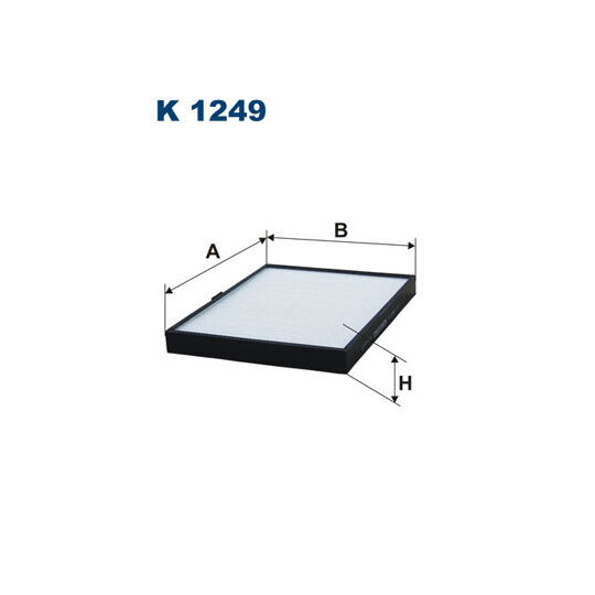 K 1249 - Filter, interior air 