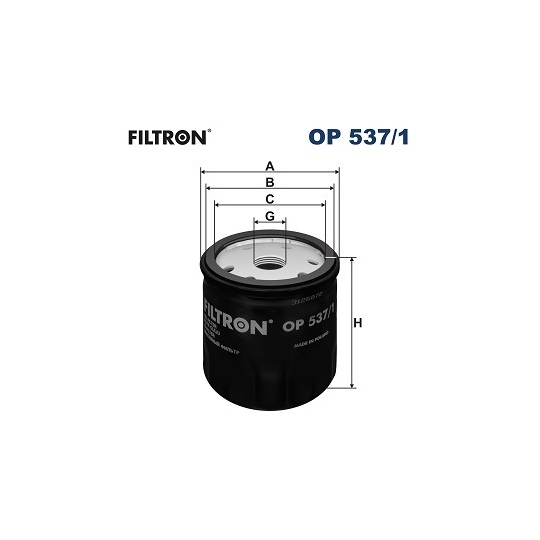 OP 537/1 - Oil filter 