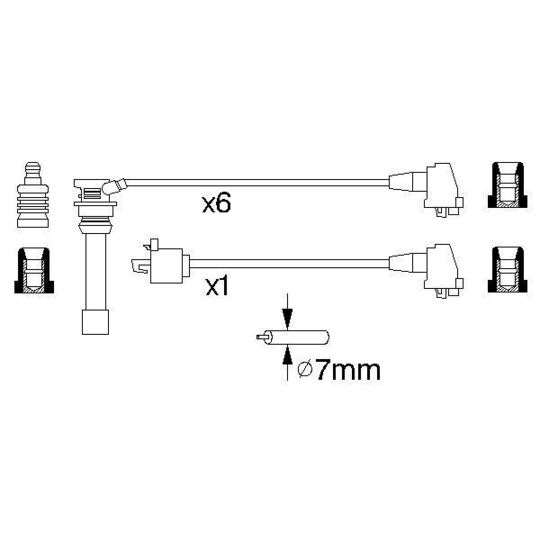 0 986 356 925 - Ignition Cable Kit 