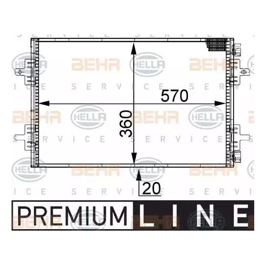 8FC 351 301-441 - Condenser, air conditioning 