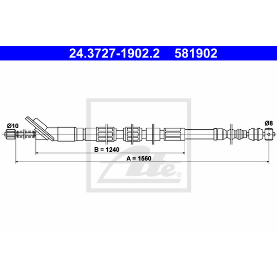 24.3727-1902.2 - Cable, parking brake 