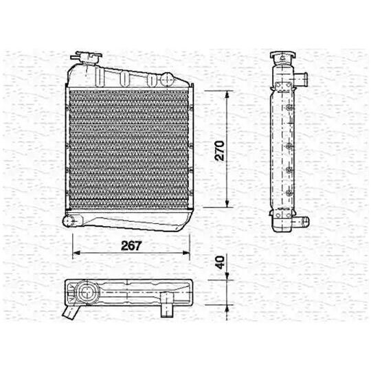 350213409000 - Kylare, motorkylning 