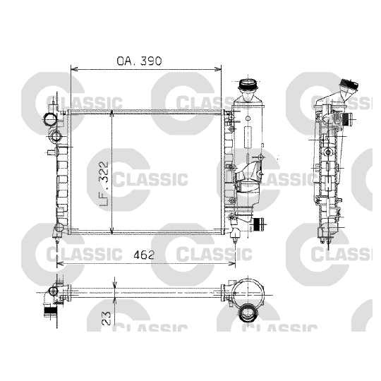 230372 - Radiator, engine cooling 