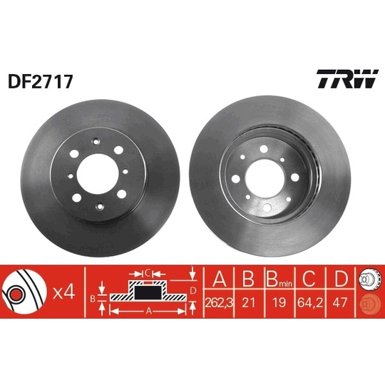DF2717 - Brake Disc 