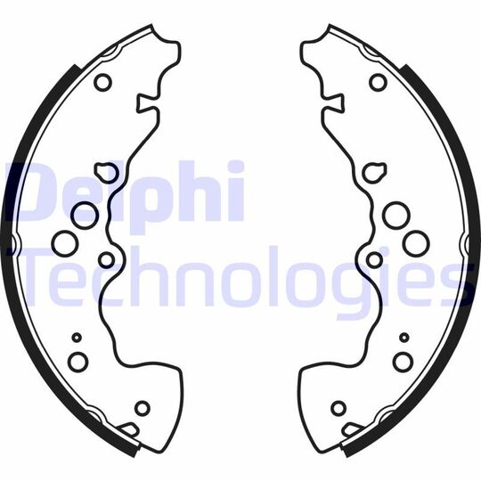 LS1955 - Brake Shoe Set 