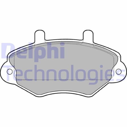 LP767 - Brake Pad Set, disc brake 