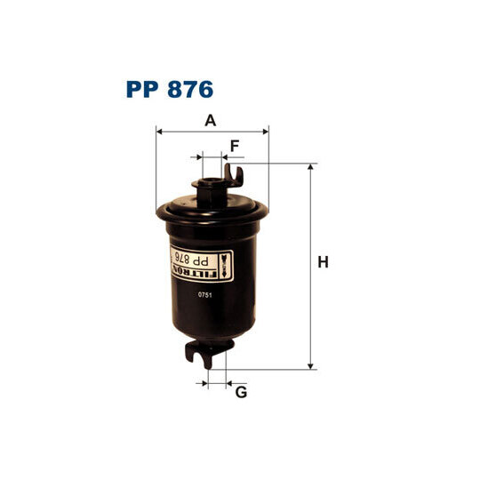 PP 876 - Bränslefilter 