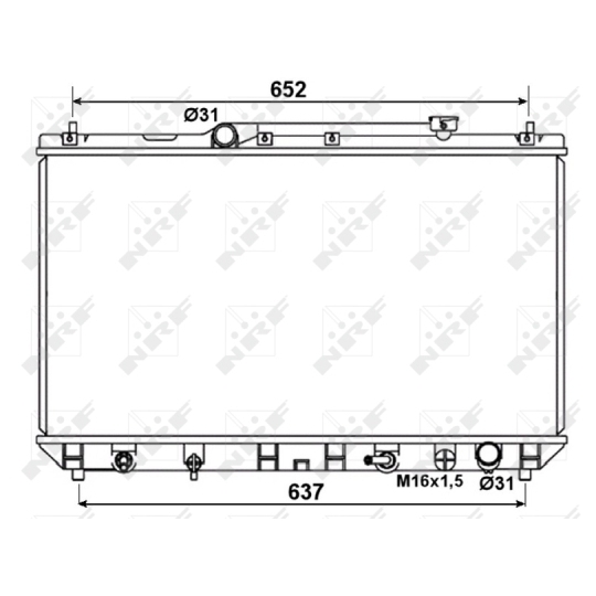 53374 - Radiator, engine cooling 