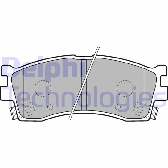 LP1702 - Brake Pad Set, disc brake 