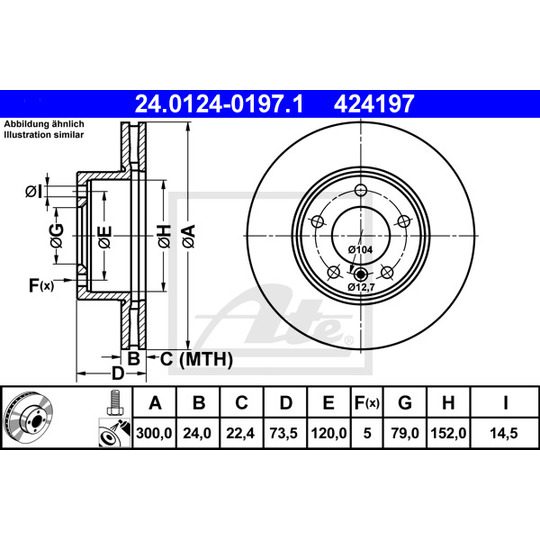 24.0124-0197.1 - Brake Disc 