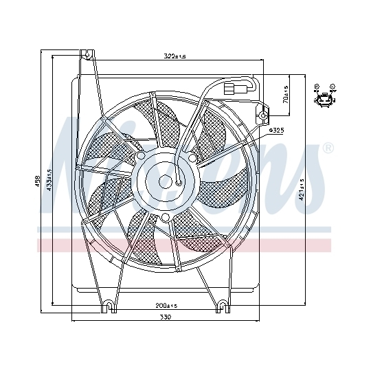 85623 - Fan, A/C condenser 