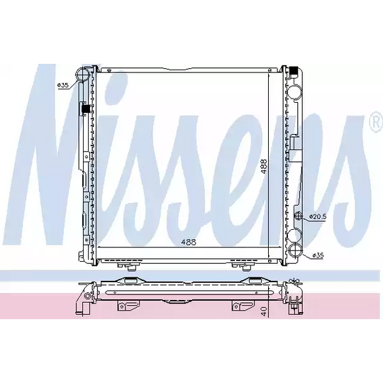 62764A - Radiaator, mootorijahutus 