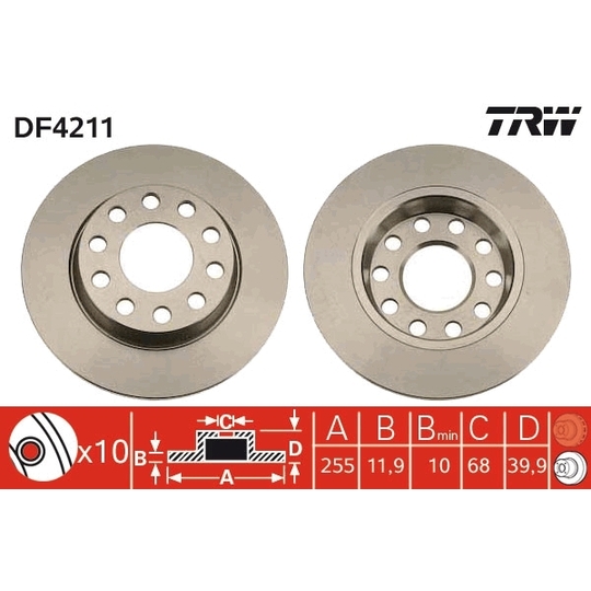 DF4211 - Brake Disc 
