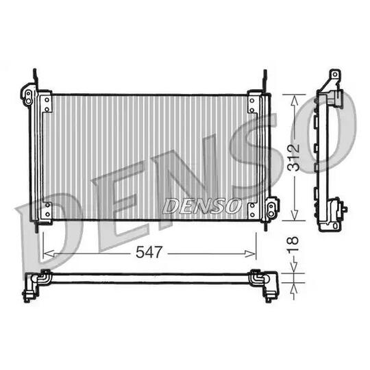 DCN09010 - Condenser, air conditioning 