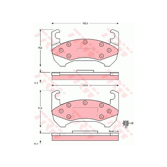 GDB4068 - Brake Pad Set, disc brake 