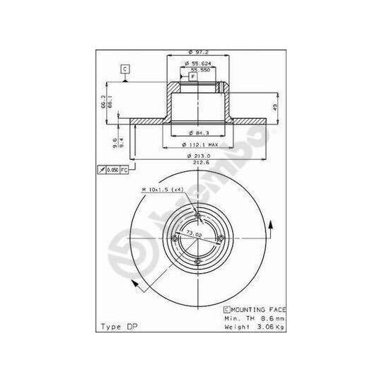 08.4370.10 - Brake Disc 