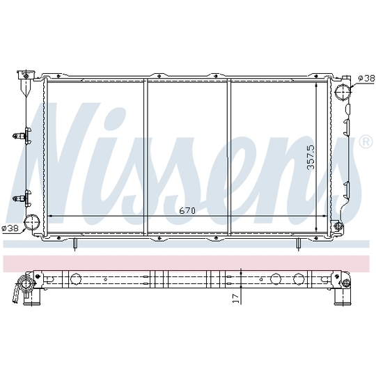 640961 - Radiator, engine cooling 