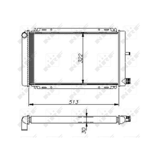 54614 - Radiator, engine cooling 