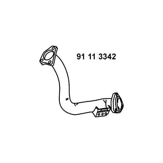 91 11 3342 - Exhaust pipe 