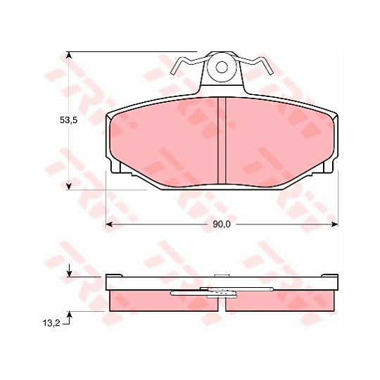 GDB442 - Brake Pad Set, disc brake 