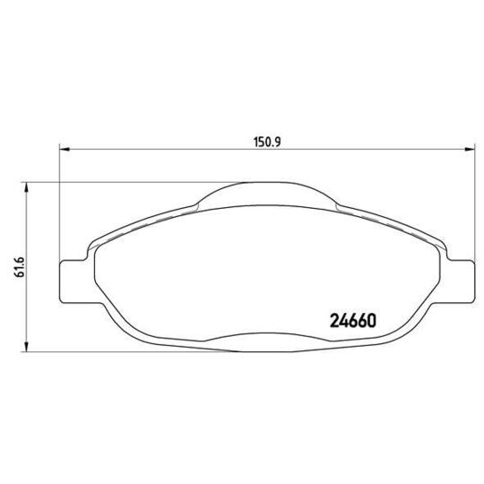 P 61 101 - Brake Pad Set, disc brake 