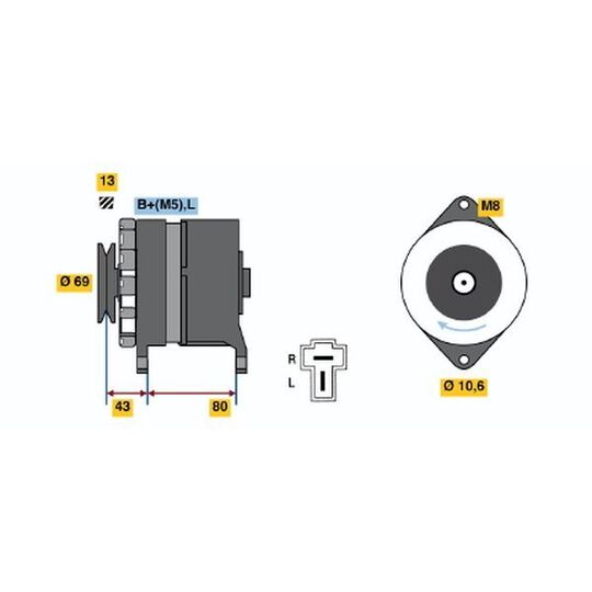 0 986 034 301 - Generator 