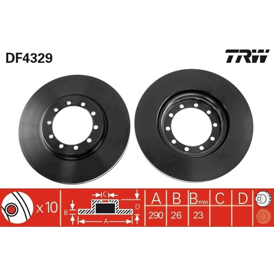 DF4329 - Brake Disc 