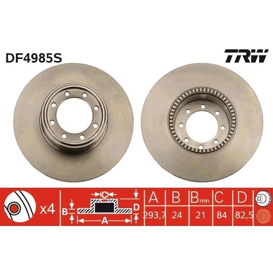 DF4985S - Brake Disc 