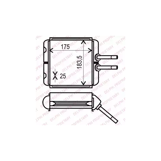 TSP0525532 - Heat Exchanger, interior heating 
