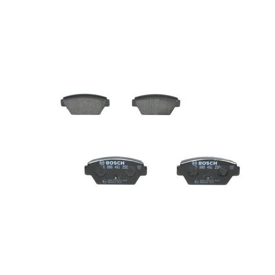 0 986 491 250 - Brake Pad Set, disc brake 