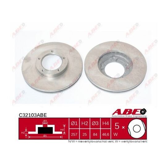 C32103ABE - Brake Disc 
