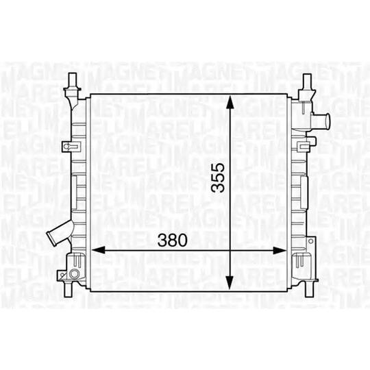 350213124300 - Radiaator, mootorijahutus 