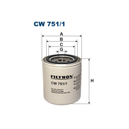CW 751/1 - Coolant filter 