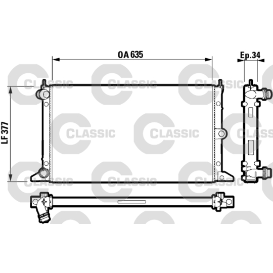 232790 - Radiaator, mootorijahutus 