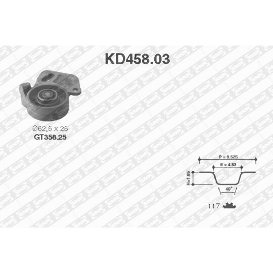 KD458.03 - Tand/styrremssats 